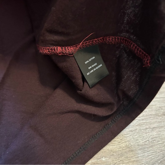 Torrid Classic Fit Burgundy Top 100% Cotton 5X NWT - Picture 7 of 12